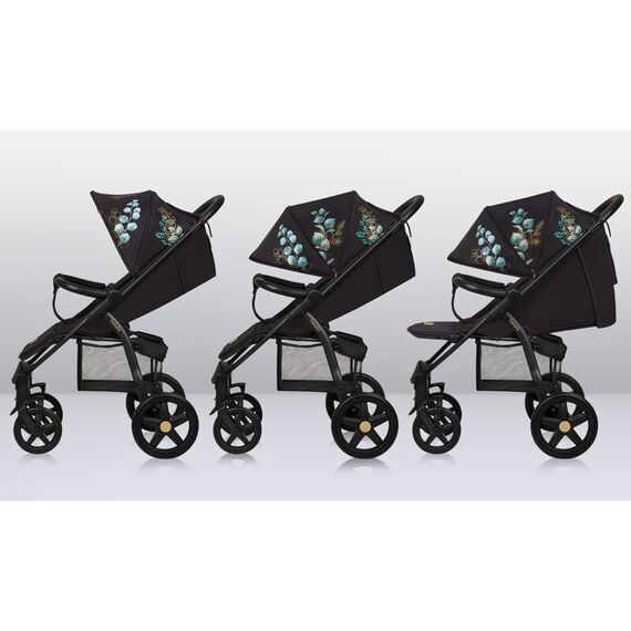 Carucior sport, Lionelo, Annet Plus Golden Moments, Editie limitata, De la nastere, 0 - 22 Kg, Negru, Culoare: Negru/Auriu - poza 6 - ExclusivMAG.ro