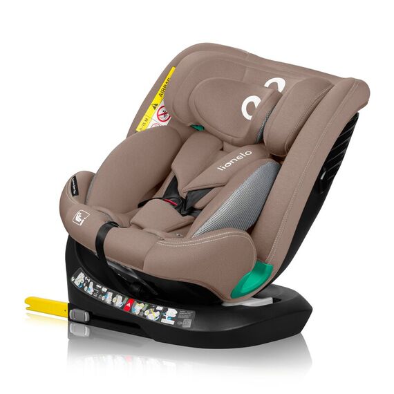 Scaun auto, Lionelo, Bastiaan One i-Size, 4 in 1, Rotire 360 grade, Top Tether, 0-36 Kg, 40-150 cm, R129, Bej, Culoare: Bej, Grupa: 0-36kg (0 luni - 12 ani) - poza 3 - ExclusivMAG.ro