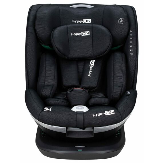 Scaun auto, FreeON, Opal, Nastere - 140 Cm/ 0 - 12 ani, Rotire 360° grade, Tehnologie Isofix I-Size si Top Tether, R129, Black, Culoare: Negru, Grupa: 0-36kg (0 luni - 12 ani) - poza 2 - ExclusivMAG.ro