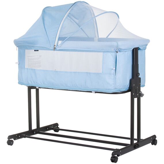 Patut co-sleeper si tarc Chipolino Zen sky blue, Culoare: Blue, Dimensiuni: 90x50  - ExclusivMAG.ro