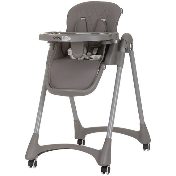 Scaun de masa Chipolino Candy Shop granite, Culoare: Gri  - ExclusivMAG.ro