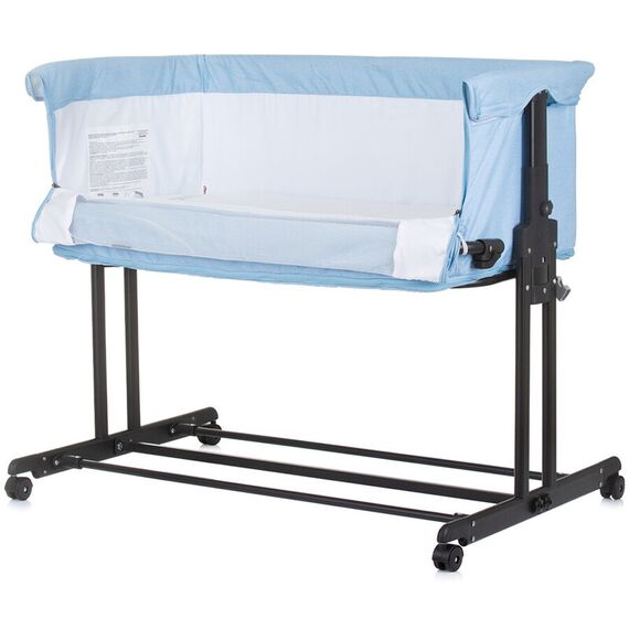 Patut co-sleeper si tarc Chipolino Zen sky blue, Culoare: Blue, Dimensiuni: 90x50 - poza 4 - ExclusivMAG.ro
