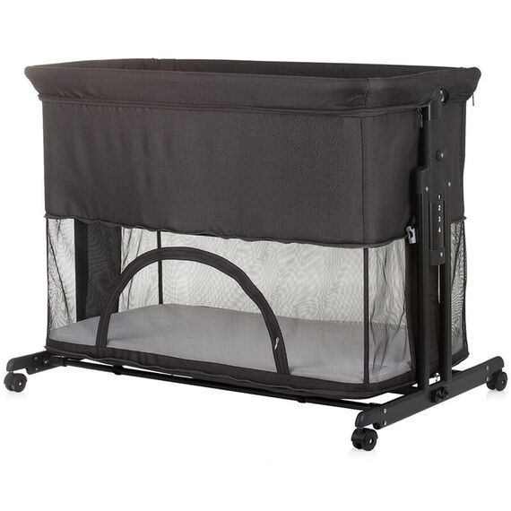 Patut co-sleeper si tarc Chipolino Zen obsidian, Culoare: Gri, Dimensiuni: 90x50 - poza 8 - ExclusivMAG.ro