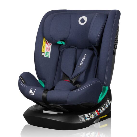Scaun auto, Lionelo, Bastiaan One i-Size, 4 in 1, Rotire 360 grade, Top Tether, 0-36 Kg, 40-150 cm, R129, Albastru, Culoare: Albastru, Grupa: 0-36kg (0 luni - 12 ani) - poza 2 - ExclusivMAG.ro
