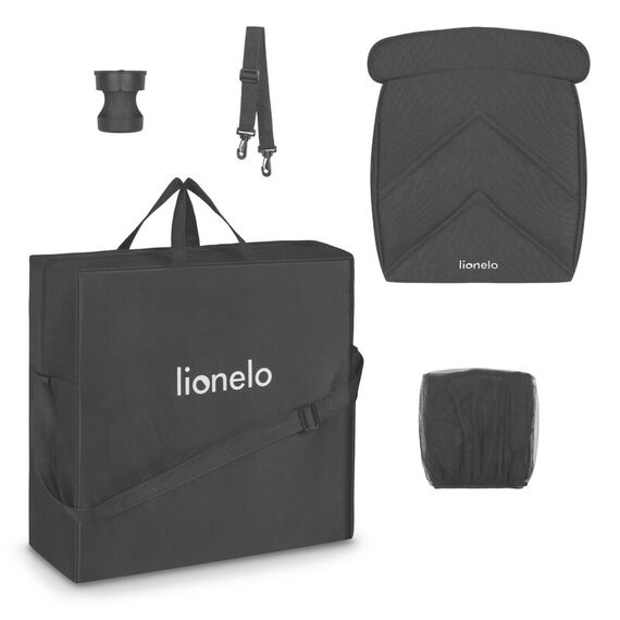Carucior sport, Lionelo, Cloe, Pana la 22 kg, 6 luni+, Black Onyx, Culoare: Negru/Auriu, Model: sport - poza 5 - ExclusivMAG.ro
