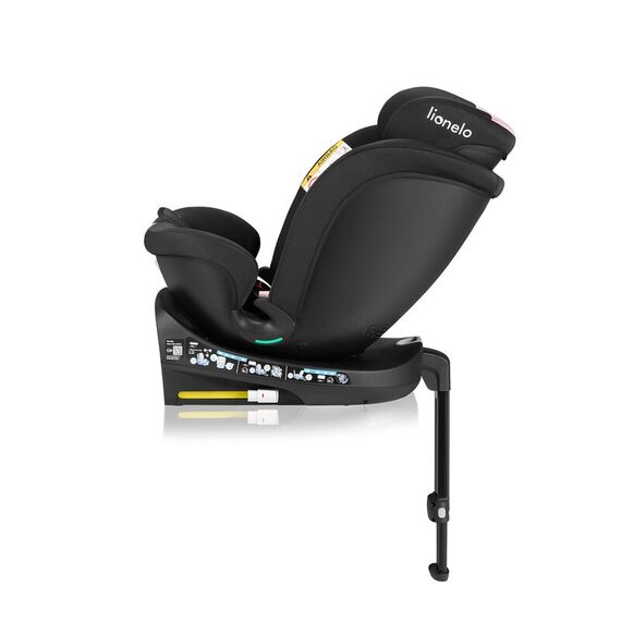 Scaun auto, Lionelo, i-Size Navy, 0-36 Kg, 40-150 cm, Rotire 360 grade, R129, Negru/Roz, Culoare: Roz, Grupa: 0-36kg (0 luni - 12 ani) - poza 6 - ExclusivMAG.ro