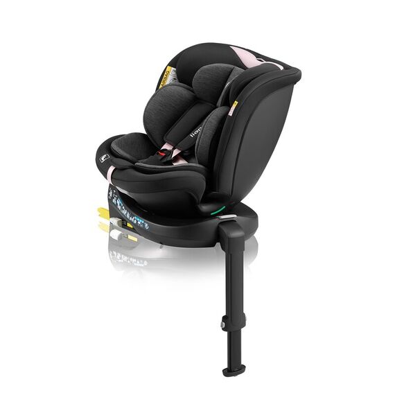 Scaun auto, Lionelo, i-Size Navy, 0-36 Kg, 40-150 cm, Rotire 360 grade, R129, Negru/Roz, Culoare: Roz, Grupa: 0-36kg (0 luni - 12 ani) - poza 3 - ExclusivMAG.ro