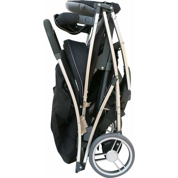 Carucior sport, FreeON, Lux, Pliabil automat, Tehnologie inovatoare One-Hand Folding, De la 6 luni pana la 22 kg, Beige/Black, Culoare: Bej, Model: sport - poza 3 - ExclusivMAG.ro