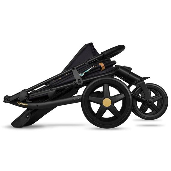 Carucior sport, Lionelo, Annet Plus Golden Moments, Editie limitata, De la nastere, 0 - 22 Kg, Negru, Culoare: Negru/Auriu - poza 8 - ExclusivMAG.ro