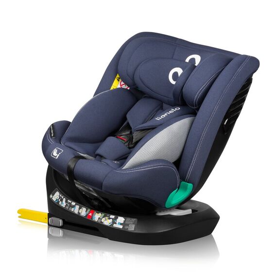 Scaun auto, Lionelo, Bastiaan One i-Size, 4 in 1, Rotire 360 grade, Top Tether, 0-36 Kg, 40-150 cm, R129, Albastru, Culoare: Albastru, Grupa: 0-36kg (0 luni - 12 ani) - poza 3 - ExclusivMAG.ro