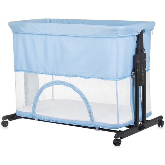 Patut co-sleeper si tarc Chipolino Zen sky blue, Culoare: Blue, Dimensiuni: 90x50 - poza 8 - ExclusivMAG.ro