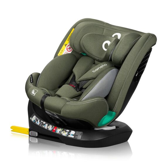 Scaun auto, Lionelo, Bastiaan One i-Size, 4 in 1, Rotire 360 grade, Top Tether, 0-36 Kg, 40-150 cm, R129, Verde, Culoare: Verde, Grupa: 0-36kg (0 luni - 12 ani) - poza 5 - ExclusivMAG.ro