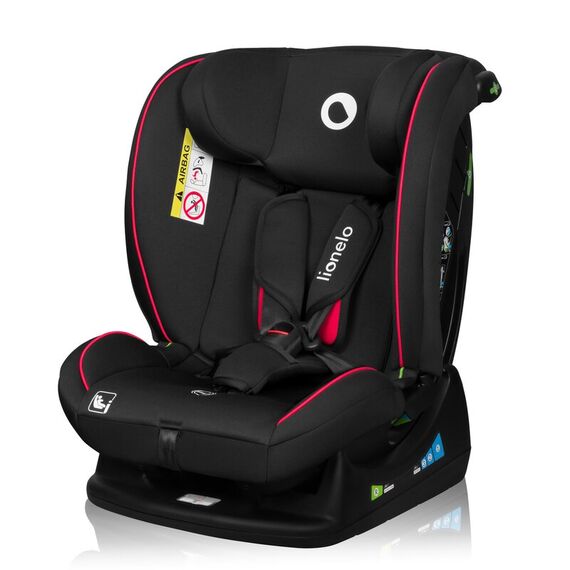Scaun auto, Lionelo, Aart i-Size, 0-36 Kg, 40-150 cm, R129/03, Negru/Rosu, Culoare: Negru/Rosu, Grupa: 0-36kg (0 luni - 12 ani) - poza 2 - ExclusivMAG.ro