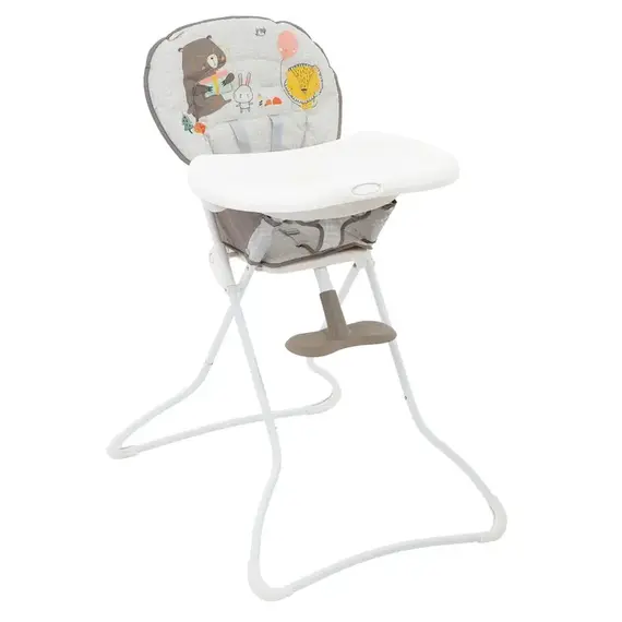 Scaun de masa Graco Snack N Stow Bear Story, Culoare: Bej  - ExclusivMAG.ro