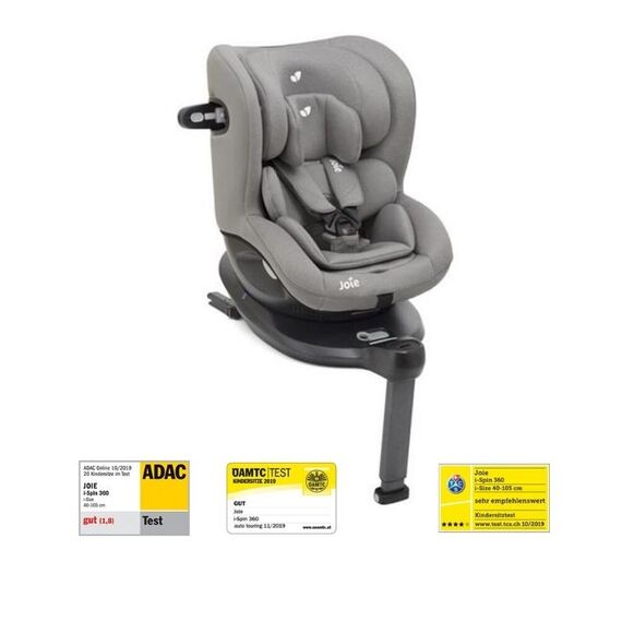 Scaun auto Joie I-Spin 360° Gray Flannel, nastere-105 cm, Culoare: Multicolor, Grupa: 0-18kg (0 luni - 4 ani) - poza 2 - ExclusivMAG.ro