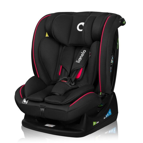 Scaun auto, Lionelo, Aart i-Size, 0-36 Kg, 40-150 cm, R129/03, Negru/Rosu, Culoare: Negru/Rosu, Grupa: 0-36kg (0 luni - 12 ani)  - ExclusivMAG.ro