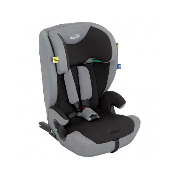 Scaun auto Graco Energi Meteor, 76-150 cm, certificat R129, Culoare: Gri/Negru, Grupa: 9-36kg (9 luni - 12 ani)  - ExclusivMAG.ro