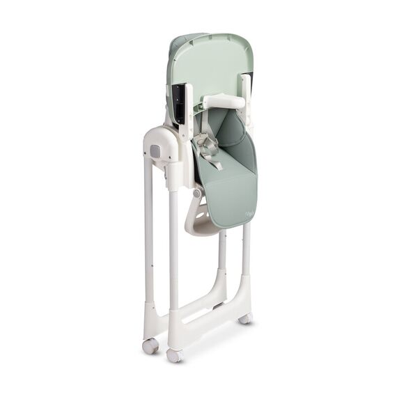 Scaun de masa inalt cu husa din piele ecologica Caretero MEGALO Menta, Culoare: Verde - poza 10 - ExclusivMAG.ro