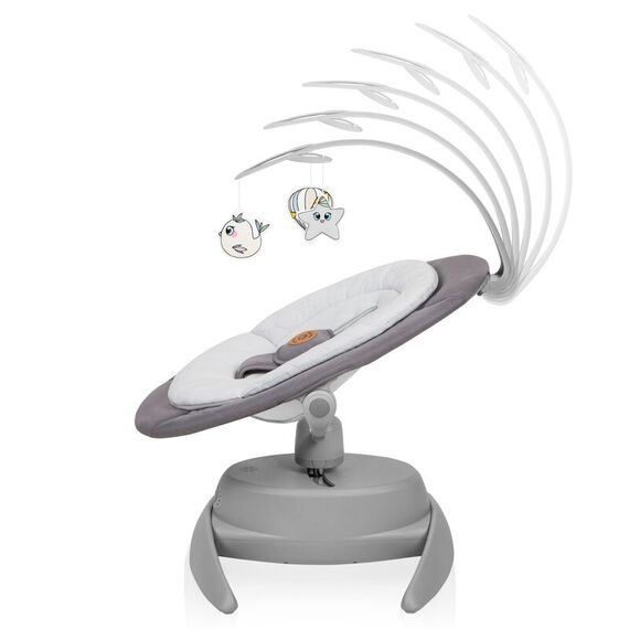 Balansoar, Lionelo, Mell, 2 in 1, Rotire 360 grade, Electric, Pana la 9 kg, Gri, Culoare: Gri - poza 4 - ExclusivMAG.ro