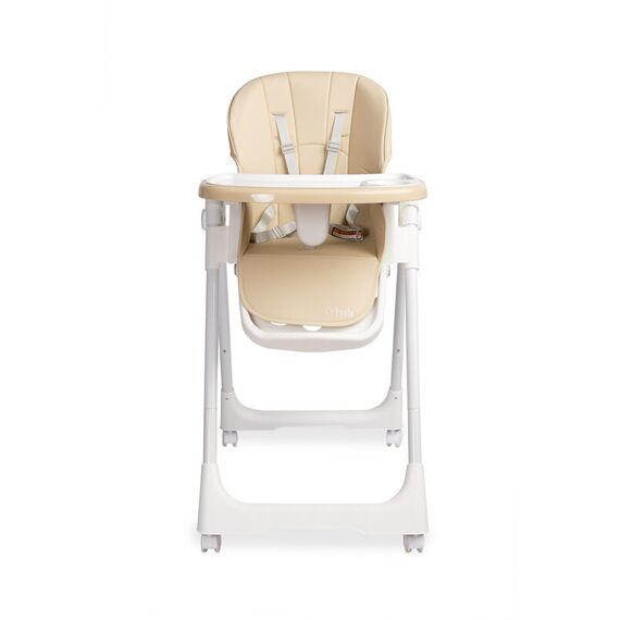 Scaun de masa inalt cu husa din piele ecologica Caretero MEGALO Bej, Culoare: Bej - poza 2 - ExclusivMAG.ro