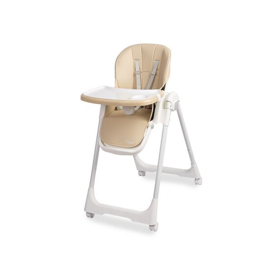 Scaun de masa inalt cu husa din piele ecologica Caretero MEGALO Bej, Culoare: Bej - poza 3 - ExclusivMAG.ro