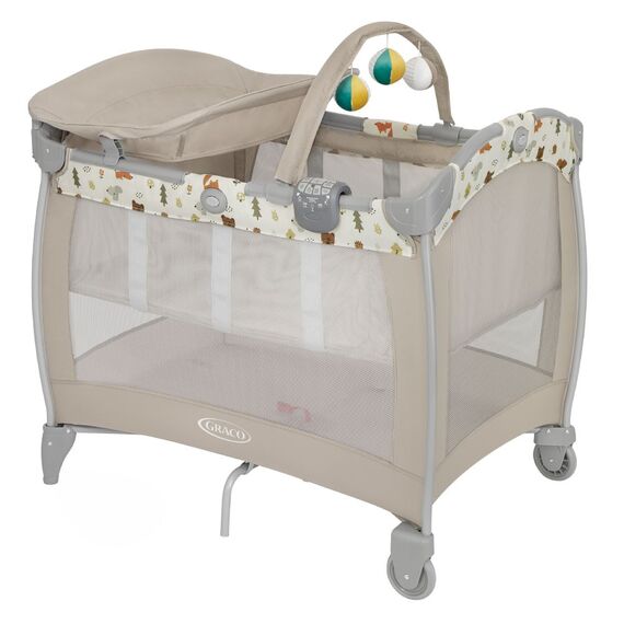 Patut Graco Contour Electra Nature Trail, Culoare: Crem, Dimensiuni: 105x70  - ExclusivMAG.ro