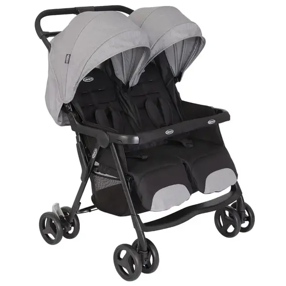 Carucior gemeni Graco DuoRider Steeple Gray  - ExclusivMAG.ro