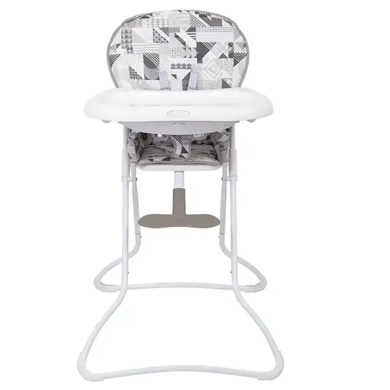 Scaun de masa Graco Snack N Stow Patchwork Grey, Culoare: Gri - poza 2 - ExclusivMAG.ro