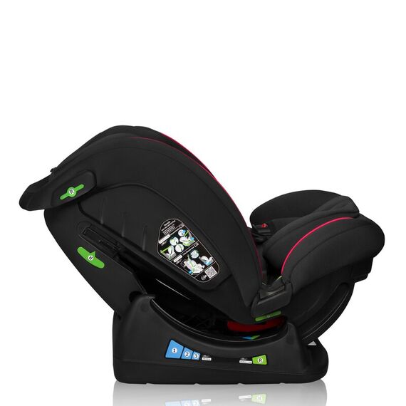 Scaun auto, Lionelo, Aart i-Size, 0-36 Kg, 40-150 cm, R129/03, Negru/Rosu, Culoare: Negru/Rosu, Grupa: 0-36kg (0 luni - 12 ani) - poza 6 - ExclusivMAG.ro