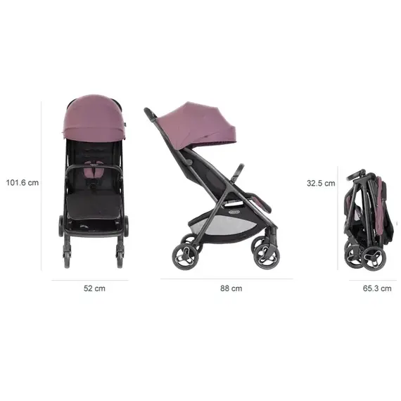 Carucior Graco Myavo Mulberry, Culoare: Mov - poza 4 - ExclusivMAG.ro