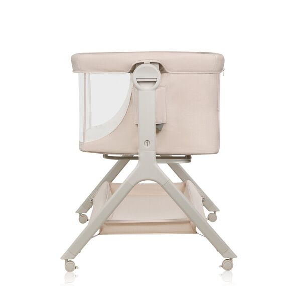 Patut co-sleeper, Lionelo, Leonie Plus, Pliabil, Cu sistem de leganare, Bej, Culoare: Bej, Dimensiuni: 80x50 - poza 7 - ExclusivMAG.ro