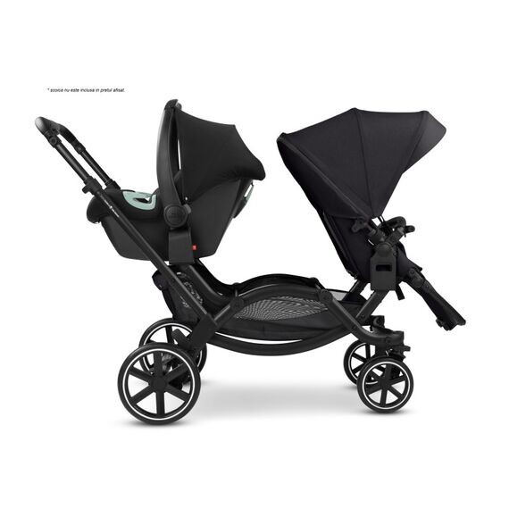 Carucior gemeni Zoom 2 Coal ABC Design, Culoare: Negru, Model: gemeni - poza 8 - ExclusivMAG.ro