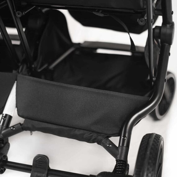 Carucior pliabil pentru gemeni BabyGo GoTwice, Grey, Culoare: Gri/Negru, Model: gemeni - poza 5 - ExclusivMAG.ro