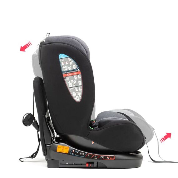 Scaun Auto Juju Total 360 i-Size, Negru, Culoare: Negru, Grupa: 0-36kg (0 luni - 12 ani) - poza 3 - ExclusivMAG.ro