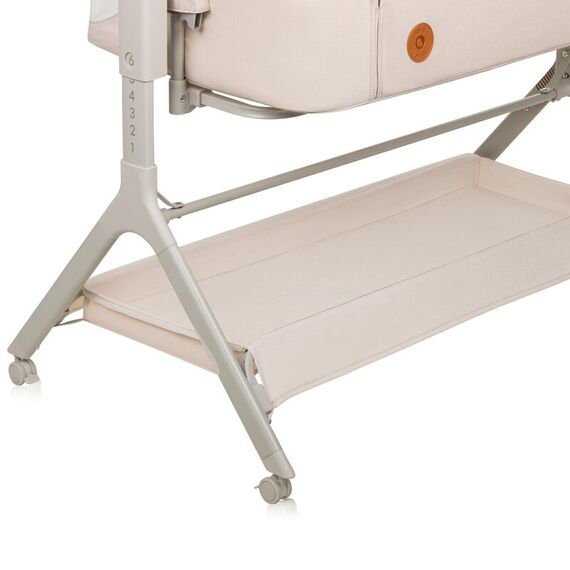 Patut co-sleeper, Lionelo, Leonie Plus, Pliabil, Cu sistem de leganare, Bej, Culoare: Bej, Dimensiuni: 80x50 - poza 8 - ExclusivMAG.ro