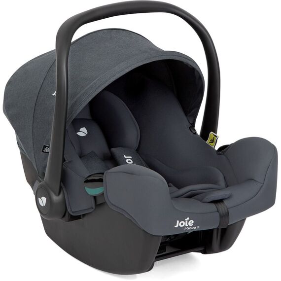 Joie - Scoica auto i-Snug 2 cu tetiera reglabila, 40-75 cm, Moonlight, testata ADAC si certificata R129, Culoare: Gri/Negru, Grupa: 0-13kg (0 luni - 12 luni)  - ExclusivMAG.ro
