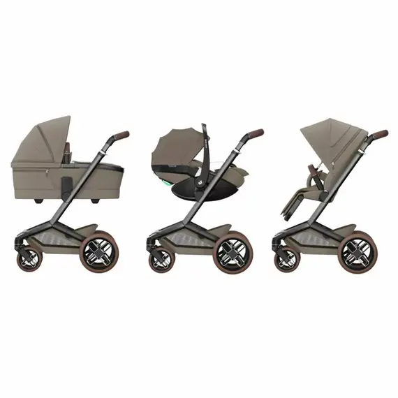 Carucior 2 in 1 Maxi-Cosi FAME Twillic Truffle, Culoare: Crem, Model: 2 in 1 - poza 9 - ExclusivMAG.ro