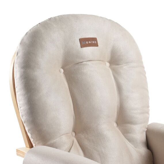 ONINO - Fotoliu reglabil pentru alaptare, cu suport de picioare inclus, CALM.me, Natural Beige, Culoare: Bej - poza 5 - ExclusivMAG.ro