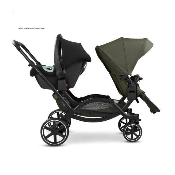 Carucior gemeni Zoom 2 Avocado ABC Design, Culoare: Verde inchis, Model: gemeni - poza 8 - ExclusivMAG.ro