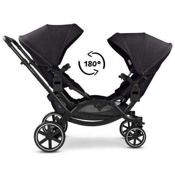 Carucior gemeni Zoom 2 Coal ABC Design, Culoare: Negru, Model: gemeni - poza 6 - ExclusivMAG.ro