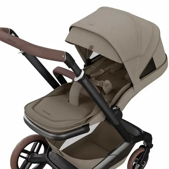 Carucior 2 in 1 Maxi-Cosi FAME Twillic Truffle, Culoare: Crem, Model: 2 in 1 - poza 11 - ExclusivMAG.ro