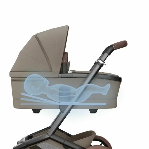 Carucior 2 in 1 Maxi-Cosi FAME Twillic Truffle, Culoare: Crem, Model: 2 in 1 - poza 6 - ExclusivMAG.ro