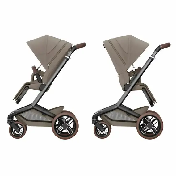 Carucior 2 in 1 Maxi-Cosi FAME Twillic Truffle, Culoare: Crem, Model: 2 in 1 - poza 8 - ExclusivMAG.ro