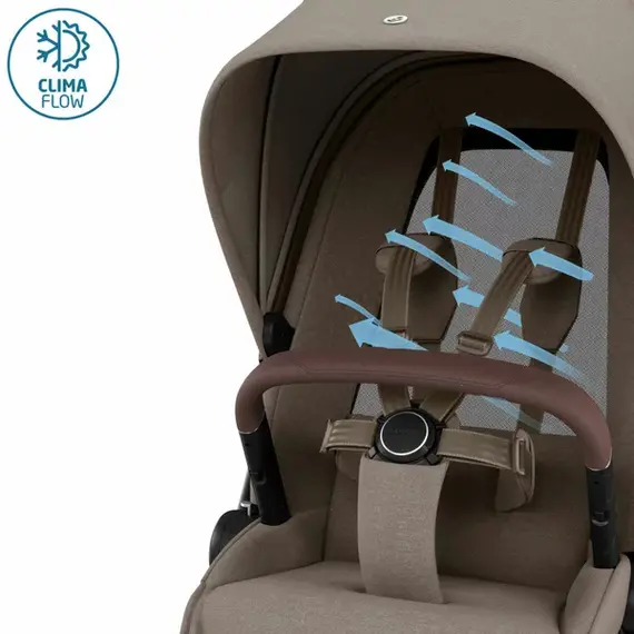 Carucior 2 in 1 Maxi-Cosi FAME Twillic Truffle, Culoare: Crem, Model: 2 in 1 - poza 12 - ExclusivMAG.ro
