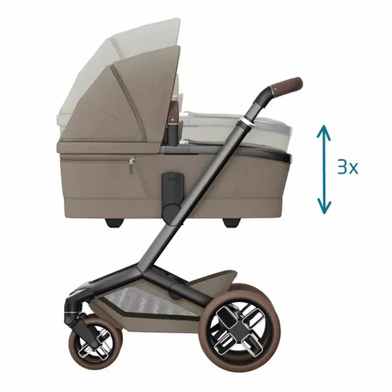 Carucior 2 in 1 Maxi-Cosi FAME Twillic Truffle, Culoare: Crem, Model: 2 in 1 - poza 5 - ExclusivMAG.ro