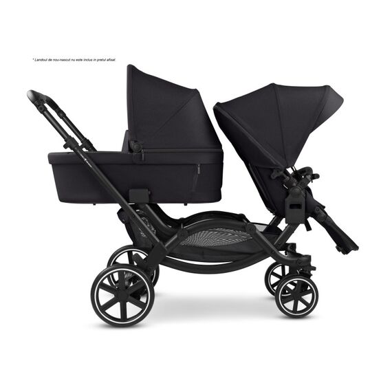 Carucior gemeni Zoom 2 Coal ABC Design, Culoare: Negru, Model: gemeni - poza 7 - ExclusivMAG.ro