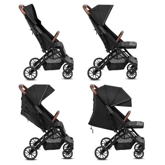 Carucior sport Kidwell COLMER Jet Black, Culoare: Negru, Model: sport - poza 5 - ExclusivMAG.ro