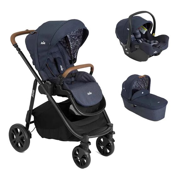 Carucior pentru copii multifunctional 3 in 1 Joie Versatrax E Navy Blazer, Culoare: Albastru, Model: 3 in 1  - ExclusivMAG.ro