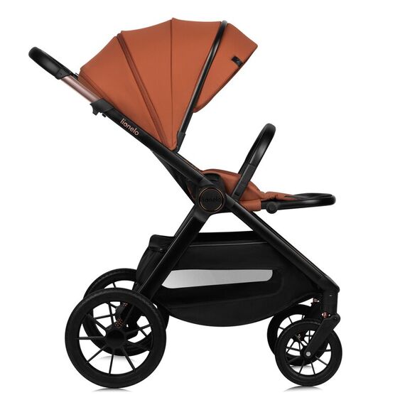 Cărucior 2 în 1 Lionelo Layla - Maro, Culoare: Portocaliu, Model: 2 in 1 - poza 5 - ExclusivMAG.ro