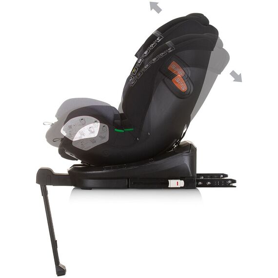 Scaun auto Chipolino Tourino I-Size 40-150 cm obsidian cu sistem Isofix, Culoare: Negru, Grupa: 0-36kg (0 luni - 12 ani) - poza 6 - ExclusivMAG.ro